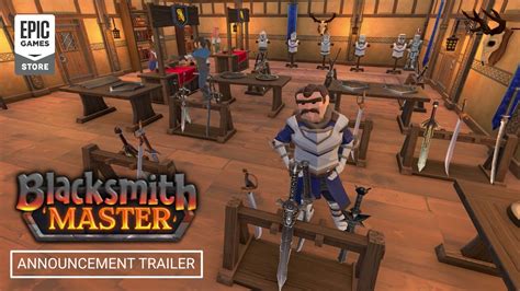 blacksmith game|Flash game where you're a blacksmiths son training to become a .
